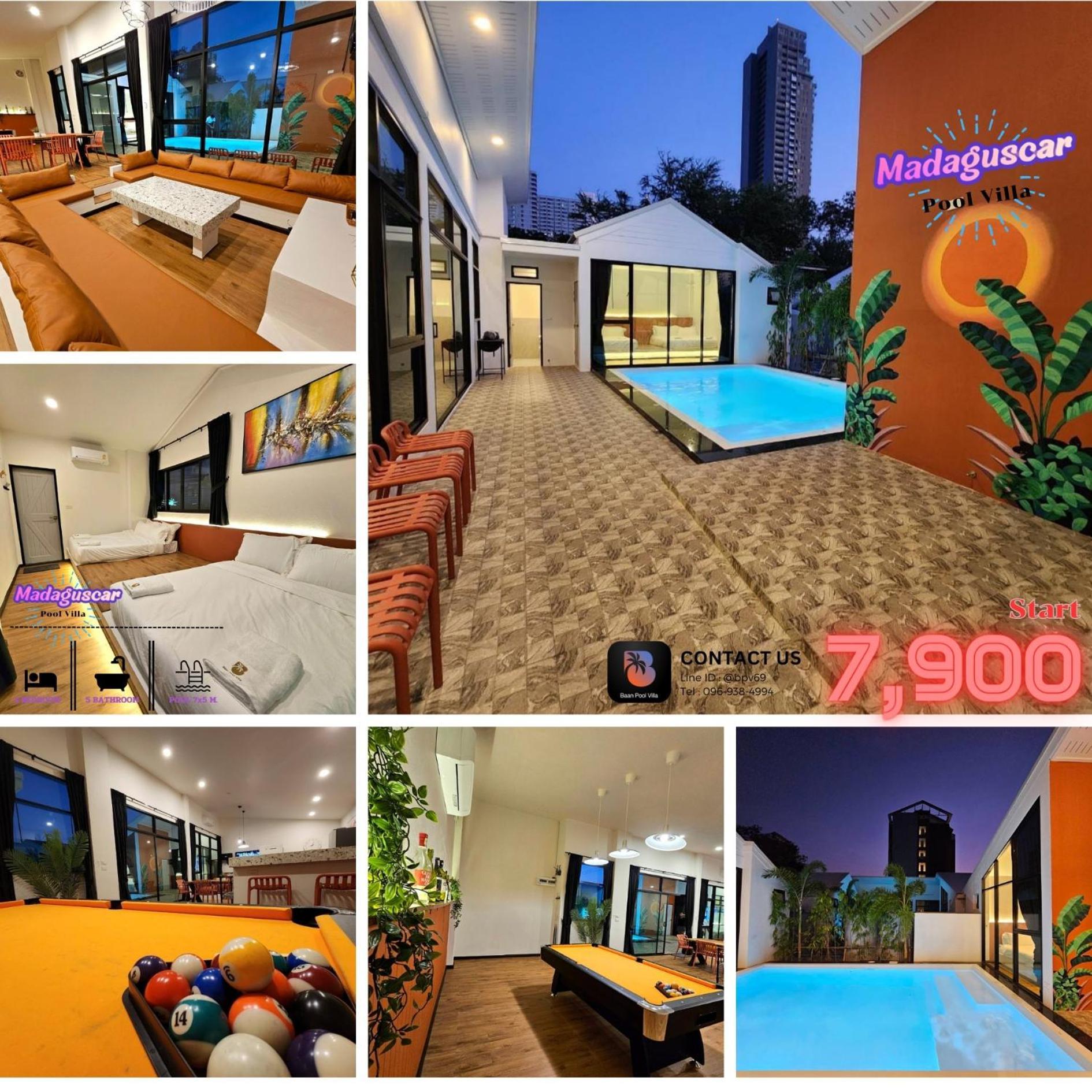 Madaguscar Private Pool Villa-Pattaya Jomtien Exterior foto